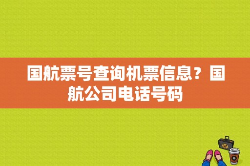 国航票号查询机票信息？国航公司电话号码