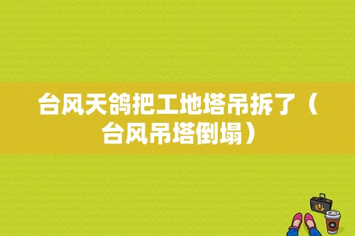 台风天鸽把工地塔吊拆了（台风吊塔倒塌）-图1