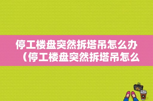 停工楼盘突然拆塔吊怎么办（停工楼盘突然拆塔吊怎么办呢）