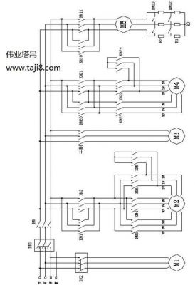 三一重工塔吊电气图（三一塔吊说明书图）