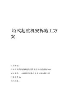 塔吊安拆方案需要分开吗（塔吊安拆方案需要分开吗怎么写）-图2