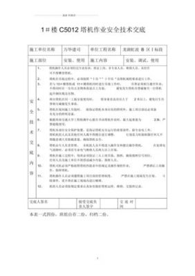 塔吊信号工施工日志（塔吊信号工技术交底）-图2